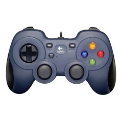 Logitech Gamepad F310 - Perfekt PC Gamepad i Sort & Blå - Optimal Spiloplevelse!