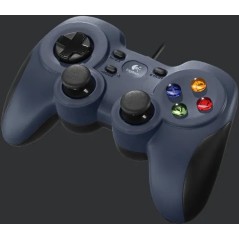 Logitech Gamepad F310 - Perfekt PC Gamepad i Sort & Blå - Optimal Spiloplevelse!