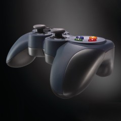 Logitech Gamepad F310 - Perfekt PC Gamepad i Sort & Blå - Optimal Spiloplevelse!