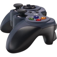 Logitech Gamepad F310 - Perfekt PC Gamepad i Sort & Blå - Optimal Spiloplevelse!