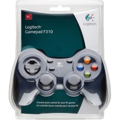 Logitech Gamepad F310 - Perfekt PC Gamepad i Sort & Blå - Optimal Spiloplevelse!