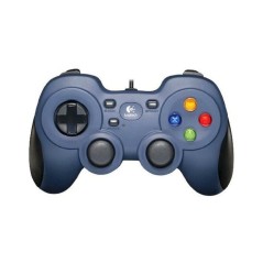 Logitech Gamepad F310 - Perfekt PC Gamepad i Sort & Blå - Optimal Spiloplevelse!
