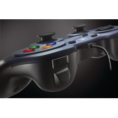 Logitech Gamepad F310 - Perfekt PC Gamepad i Sort & Blå - Optimal Spiloplevelse!