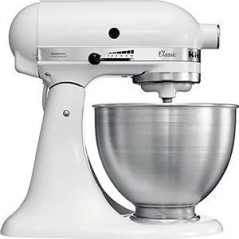 Køb KitchenAid Classic 5K45SSE Køkkenmaskine 4.3 liter i Hvid - Perfekt til dit køkken!
