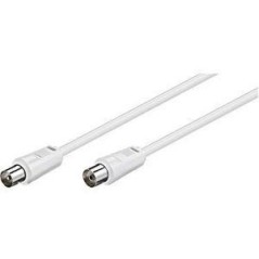 Goobay Antenne Kabel dobbeltskærmet Hvid 15m
