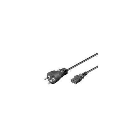 Goobay Powerkabel 2 meter EDB stik - Robust sort strømkabel til optimalt strømforsyning!