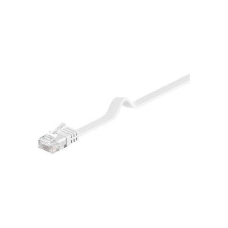Goobay RJ45 CAT6 UTP 20M Uskærmet Flad Hvid - Højkvalitets Netværkskabel til Hurtig Forbindelse!