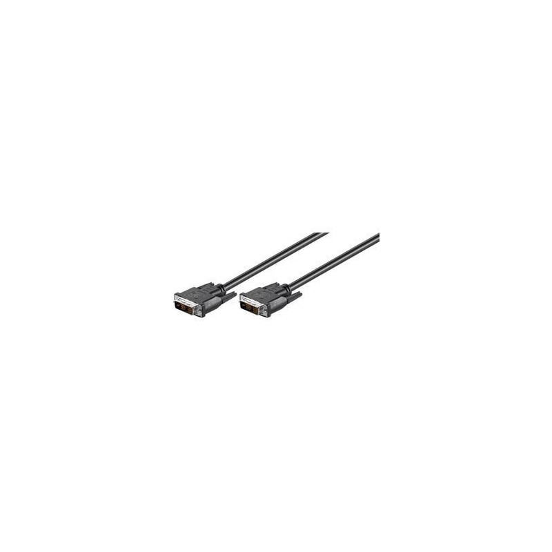 goobay DVI-kabel 2m Sort goobay DVI-kabel 2m Sort
