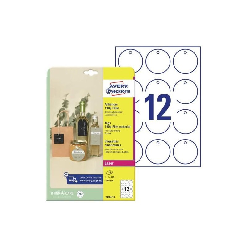 Avery Tags White Non-Adhesive Avery Tags White Non-Adhesive
