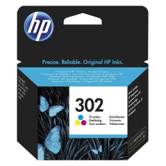 HP 302 Farve (cyan, magenta, gul) 150 sider Blæk F6U65AE