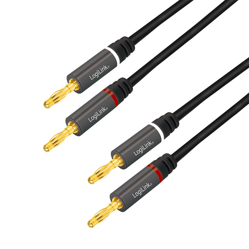 LogiLink Audio cable 2x2 Banana-plug LogiLink Audio cable 2x2 Banana-plug