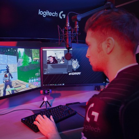 Logitech HD Pro Webcam C922 - Fortrådet webkamera med imponerende billedkvalitet og live streaming-funktioner!