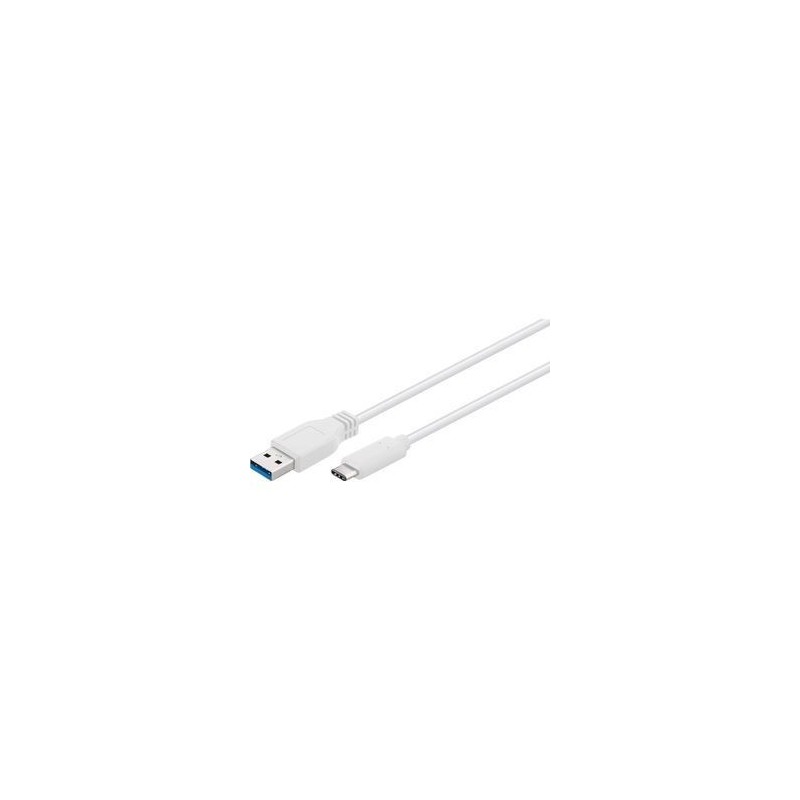 Goobay kabel USB 3.0 til USB-C 1meter hvid Goobay kabel USB 3.0 til USB-C 1meter hvid