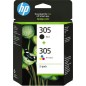 HP 302 Sort Farve (cyan, magenta, gul) Blæk X4D37AE