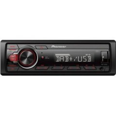 Pioneer Car Media Receiver Black Red