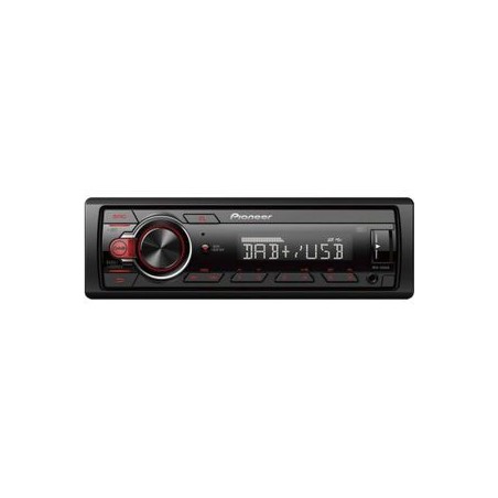 Pioneer Car Media Receiver Black Red