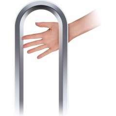 Dyson Cool AM07 Klingeløs Køleblæser - Elegant Gulvstående Sølv/Hvid for Optimal Komfort!