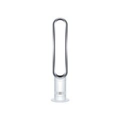 Dyson Cool AM07 Klingeløs Køleblæser - Elegant Gulvstående Sølv/Hvid for Optimal Komfort!