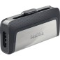 SanDisk Ultra Dual 256GB USB 3.1 / USB-C USB stick Grå Sølv