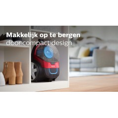 Philips PowerPro Compact FC9330 Støvsuger 1.5liter Sportsrød