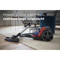 Philips PowerPro Compact FC9330 Støvsuger - Beholder 1.5 liter i Sportsrød | Effektiv, Stilren og Nem at Bruge