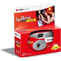 AgfaPhoto LeBox Camera Flash - Engangskamera til Uforglemmelige Øjeblikke | Varenummer: 4250255100185