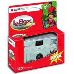 AgfaPhoto LeBox Camera Flash - Engangskamera til Uforglemmelige Øjeblikke | Varenummer: 4250255100185