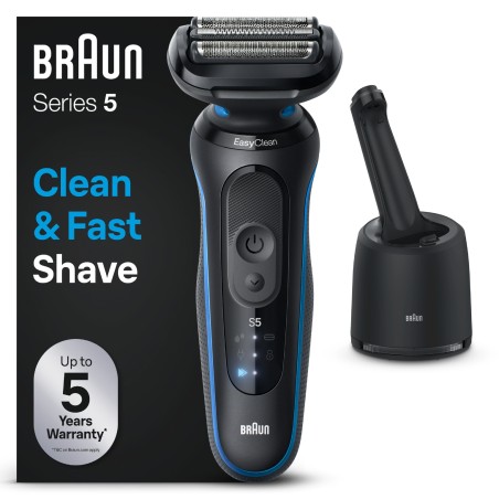 Braun Series 5 52-B7000cc Folie shaver Trimmer Sort - Præcisionsbarbering med Komfort og Stil