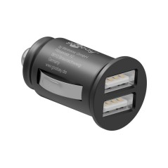 Goobay Bilstrømsadapter 2x USB 15.5 W - Effektiv opladning på farten!