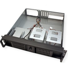 Inter-Tech IPC 2U-2098-SK Rackversion Micro-ATX - Elegant sort chassis uden strømforsyning - Optimal løsning til dit IT-setup!