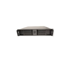 Inter-Tech IPC 2U-2098-SK Rackversion Micro-ATX - Elegant sort chassis uden strømforsyning - Optimal løsning til dit IT-setup!