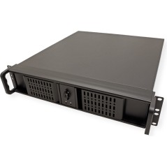 Inter-Tech IPC 2U-2098-SK Rackversion Micro-ATX - Elegant sort chassis uden strømforsyning - Optimal løsning til dit IT-setup!