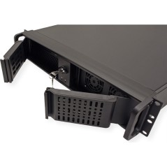 Inter-Tech IPC 2U-2098-SK Rackversion Micro-ATX - Elegant sort chassis uden strømforsyning - Optimal løsning til dit IT-setup!