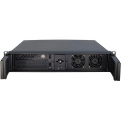 Inter-Tech IPC 2U-2098-SK Rackversion Micro-ATX - Elegant sort chassis uden strømforsyning - Optimal løsning til dit IT-setup!