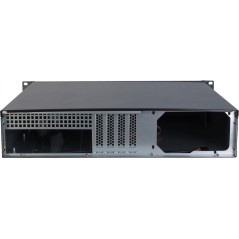 Inter-Tech IPC 2U-2098-SK Rackversion Micro-ATX - Elegant sort chassis uden strømforsyning - Optimal løsning til dit IT-setup!
