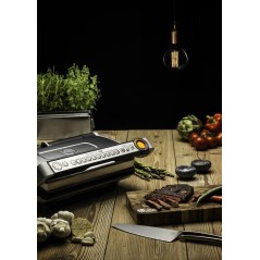 Tefal OptiGrill+ XL GC722D Grill Sølv - Perfekt til Lækre Grillretter og Uimodståelige Smagsoplevelser!