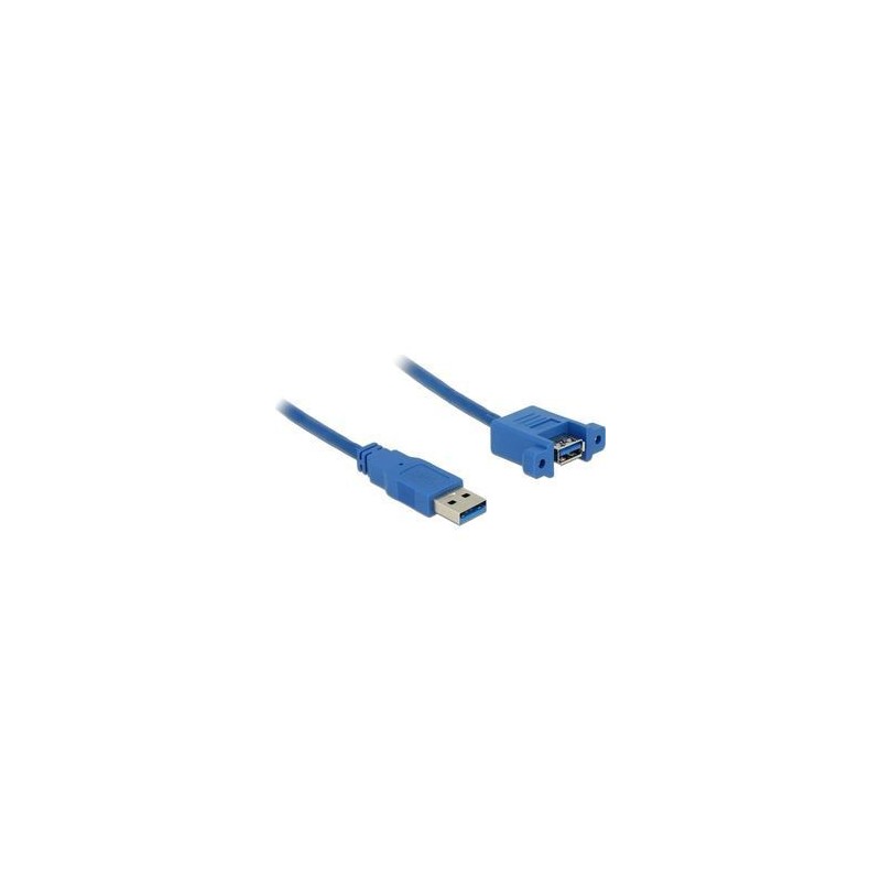 Delock Panel-mount USB-kabel 1m Blå Delock Panel-mount USB-kabel 1m Blå