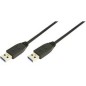 LogiLink USB-kabel 1m Sort