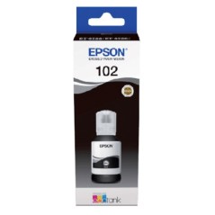 Epson 102 Sort Blækbeholder C13T03R140 – 7500 Sider – Holdbar & Kvalitetsfyldt Blæk til Skarp Print!