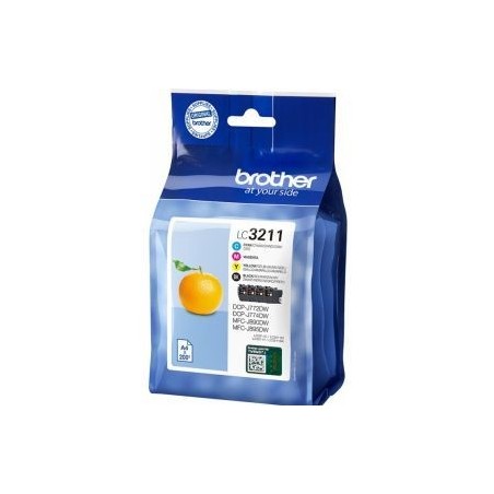Brother LC 3211 Blæk - Sort, Gul, Cyan & Magenta - 200 Sider - Kvalitet til Dit Print!
