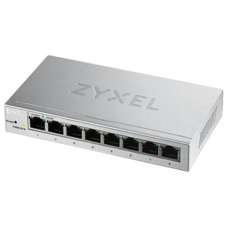 Zyxel GS1200-8 Switch - 8-porte Gigabit for hurtig og stabil netværksforbindelse | Varenummer: 4718937600571