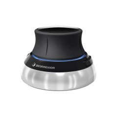 3Dconnexion SpaceMouse Compact - Fantastisk Ergonomisk Kabling i Sort/Sølv - Varenummer: 4260016340880