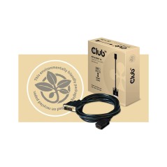 Club 3D CAC-1211 HDMI til DVI Kabel 2m - Kvalitets Sort HDMI DVI Kabel til Optimal Billedkvalitet