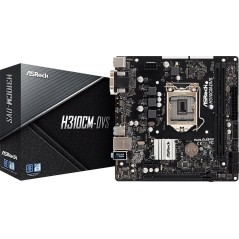 ASRock H310CM-DVS Micro-ATX LGA1151 - Effektiv Intel H310 Bundkort til Dine Behov! - Varenr: 4717677336412