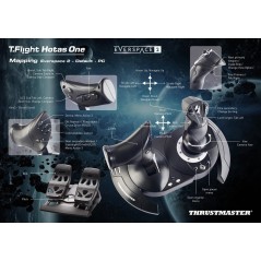 ThrustMaster T.Flight Hotas One Joystick - Uovertruffen præcision til flysimulatorer | Varenummer: 3362934402600