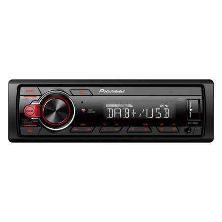 Pioneer Car Media Receiver Black Red