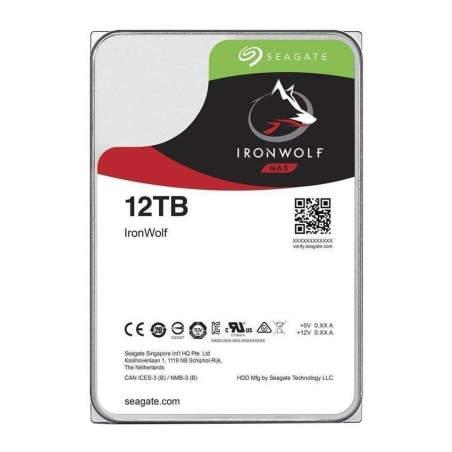 Seagate IronWolf Harddisk ST12000VN0008 12TB 3.5 SATA-600 7200rpm