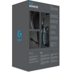 Logitech Gaming Headset G935 - Trådløs Headset i Sort og Blå | Ultimativ Lydoplevelse og Komfort