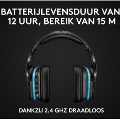 Logitech Gaming Headset G935 - Trådløs Headset i Sort og Blå | Ultimativ Lydoplevelse og Komfort