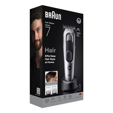 Braun Series 7 HC7590 Hårklipper Sort Grå